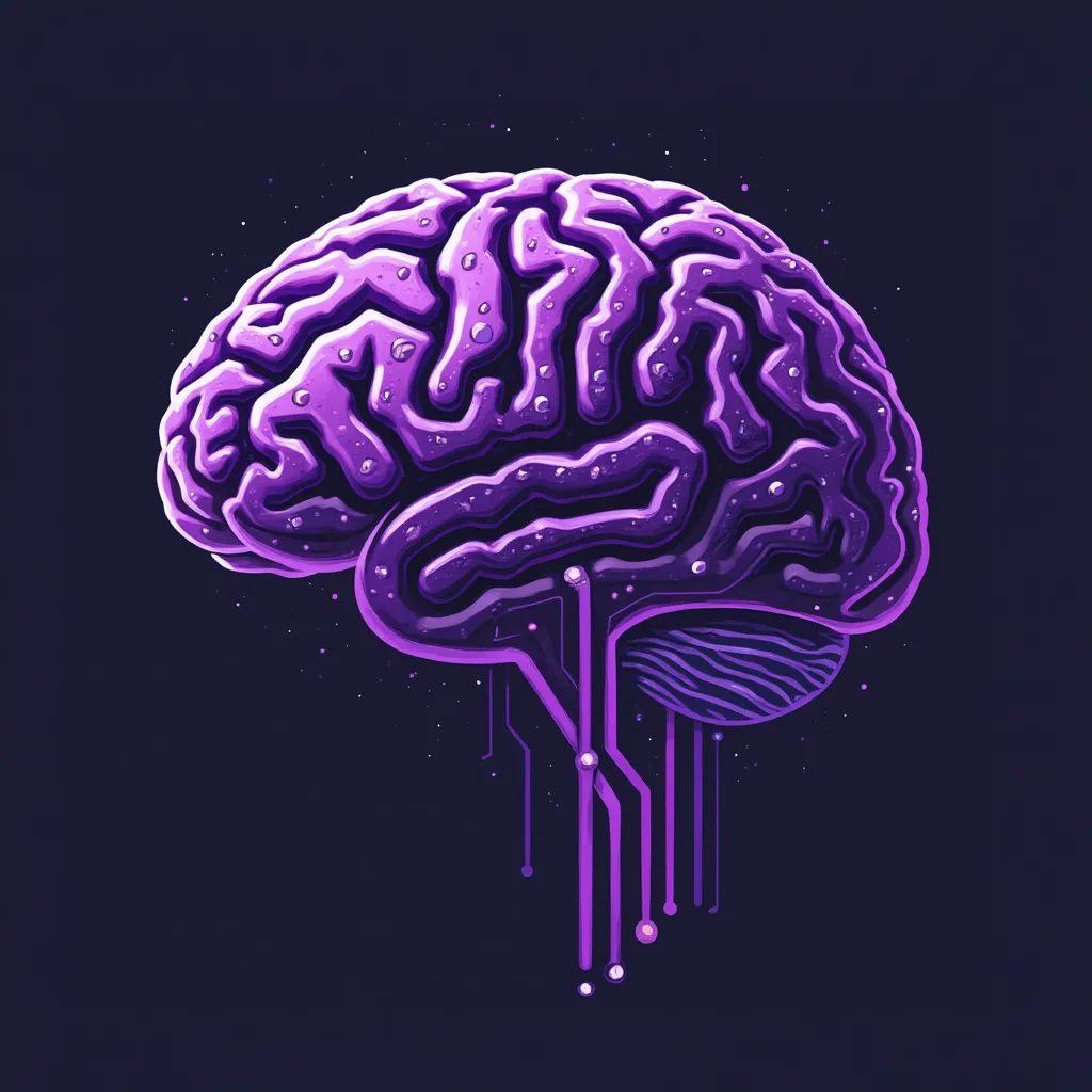 Icône cerveau IA