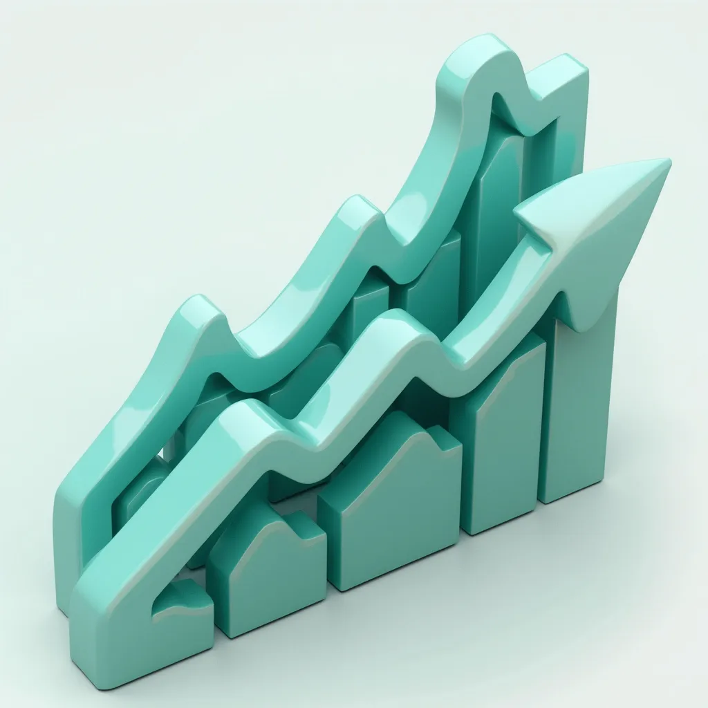 Icône croissance graphique